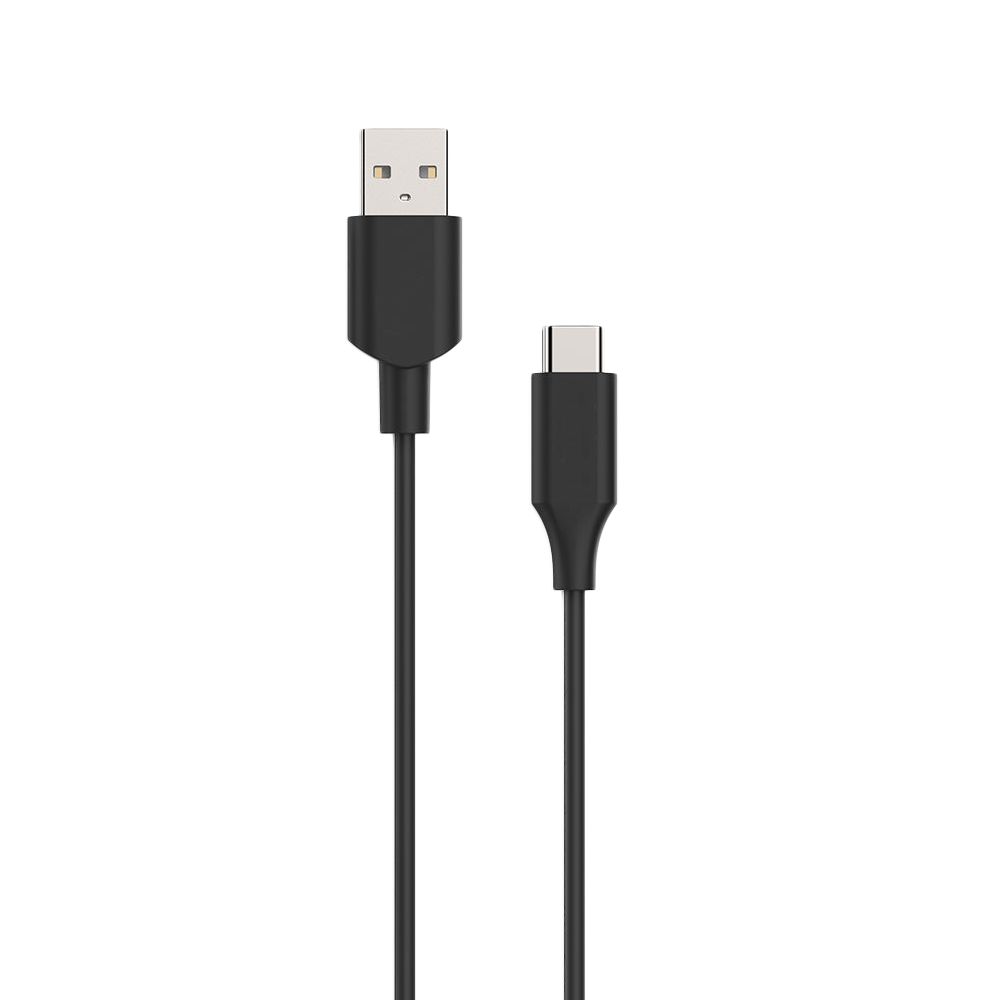 USB-C 2.0 to USB-A Cable - Black 1m