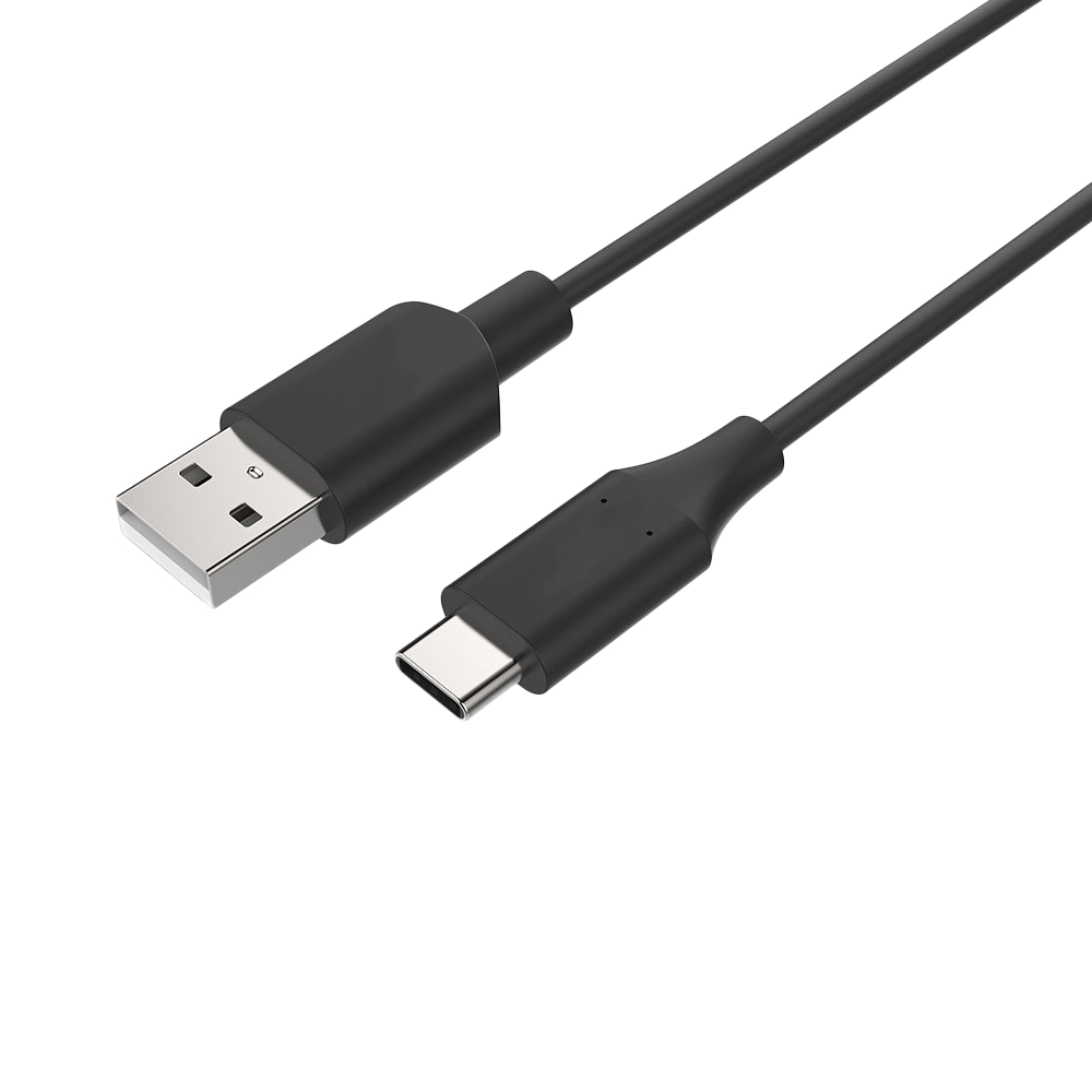 USB-C 2.0 to USB-A Cable - Black 1m