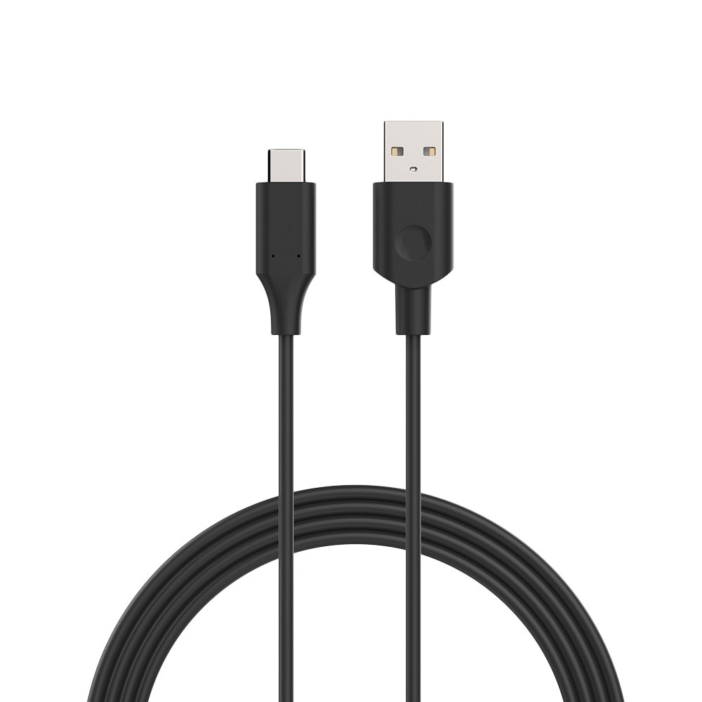 USB-C 2.0 to USB-A Cable - Black 1m